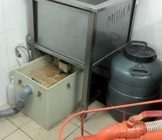 откачка жира из жироуловителя