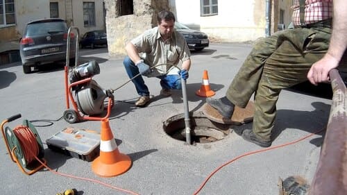 механическая прочистка труб